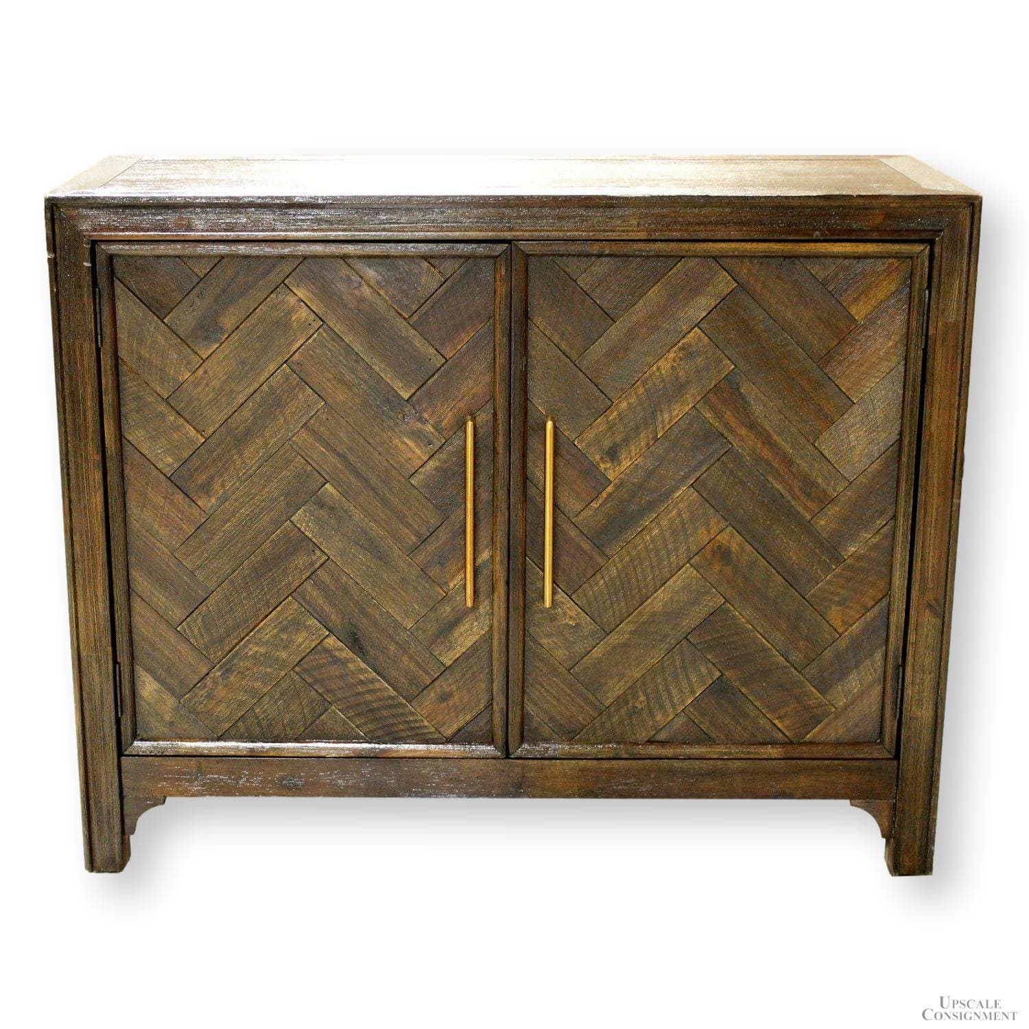 Rustic Wood 2-Door Cabinet - Image 1