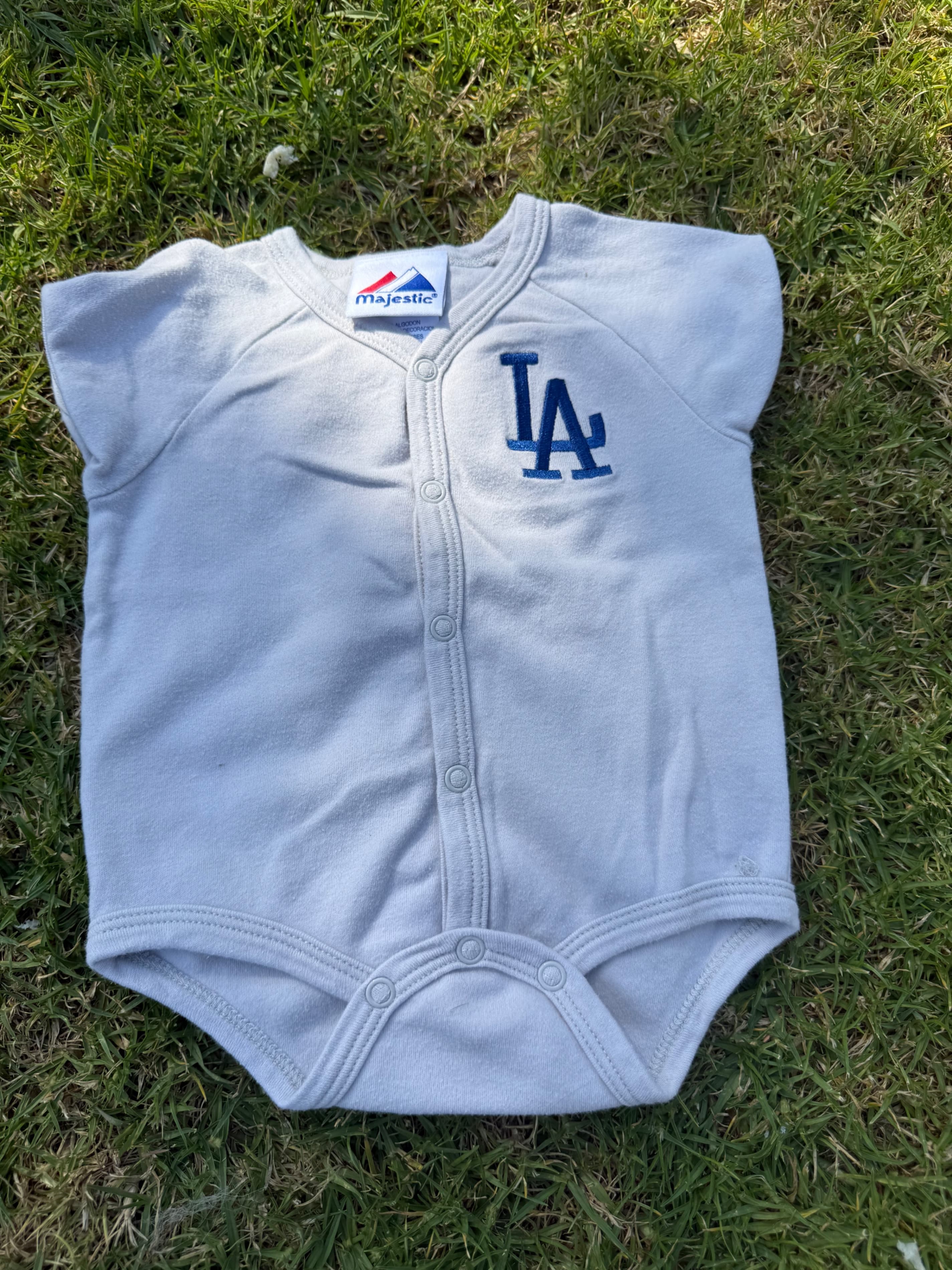 Vintage Majestic LA Dodgers Onesie