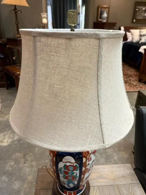 Imari Style Porcelain Base Table Lamp - Thumbnail 2
