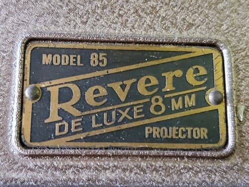 Vintage DeJUR 8mm Home Movie Projector Model 85 w/ Original Case 1950s. Bundle - Thumbnail 3