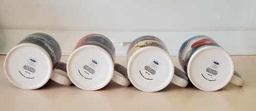 Ford Mustang 4 coffee mug cup set. 3 different car model cups and a logo cup. - Thumbnail 9