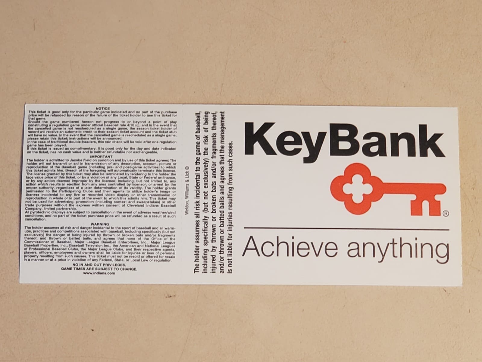 2003 MLB Cleveland Indians Ticket Stub AUG 10 2003 v Anaheim Angels (3-1W) SUITE - Thumbnail 2