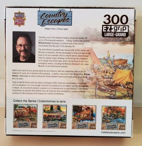 Puzzle - MasterPieces Country Escapes, 300 EZ grip lg pcs. "Happy Hour" - Thumbnail 2