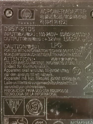 HP 0957-2105 AC Power Adapter for Photosmart C6380 C6350 C7250 C7275 Printer. - Thumbnail 2