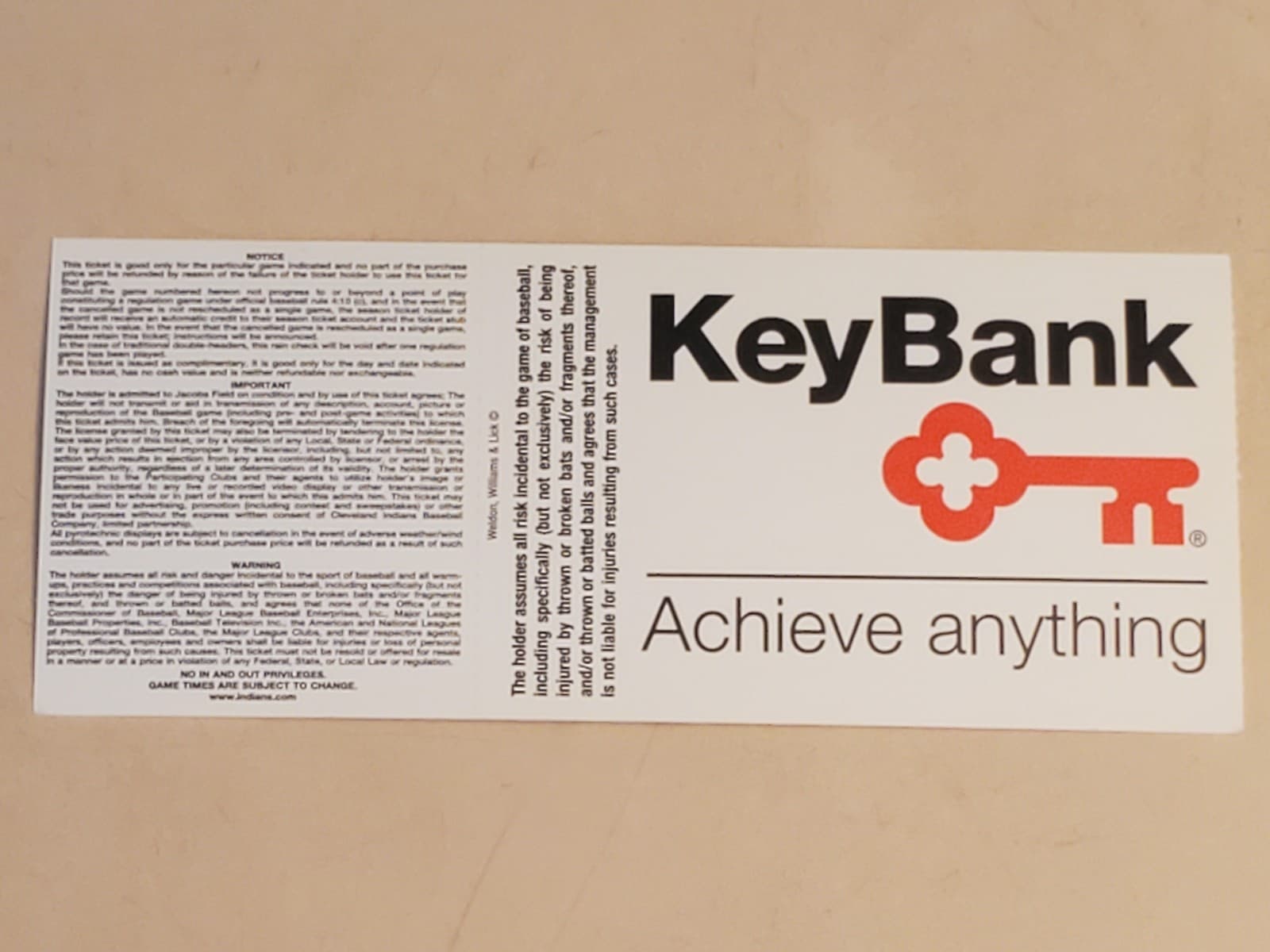 2003 MLB Cleveland Indians Ticket Stub AUG 19 2003 v Minnesota Twins (2-8L) - Thumbnail 2