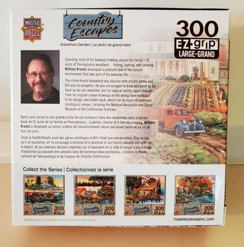 Puzzle - MasterPieces Country Escapes, 300 EZ grip lg pcs. "Grandma's Garden" - Thumbnail 2