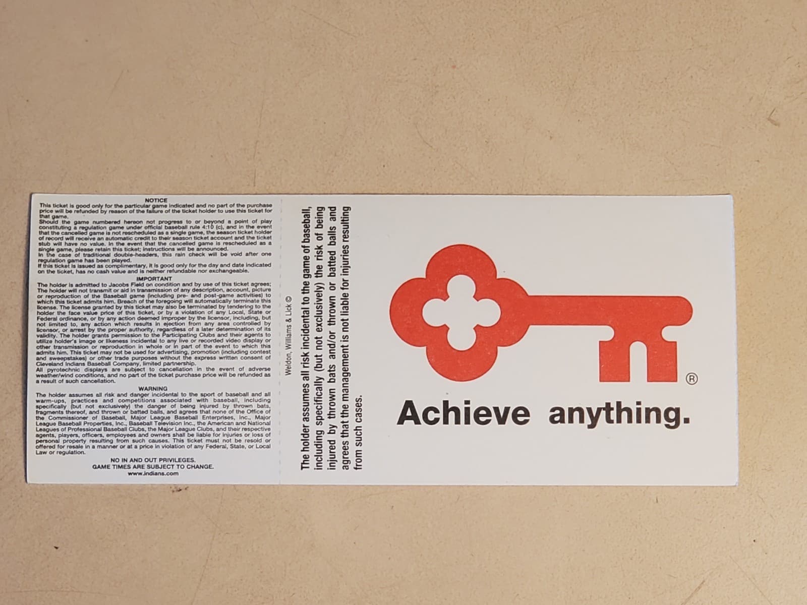 2002 MLB Cleveland Indians Ticket Stub JUN 2 2002 v Chicago White Sox (4-3W) - Thumbnail 2