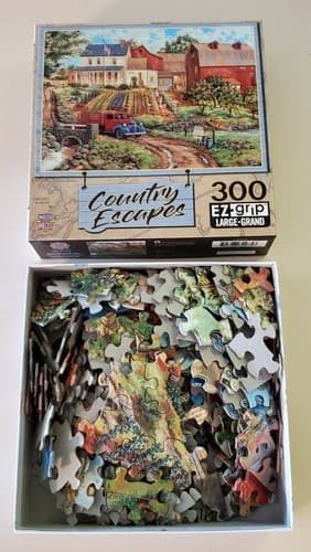Puzzle - MasterPieces Country Escapes, 300 EZ grip lg pcs. "Grandma's Garden" - Thumbnail 5
