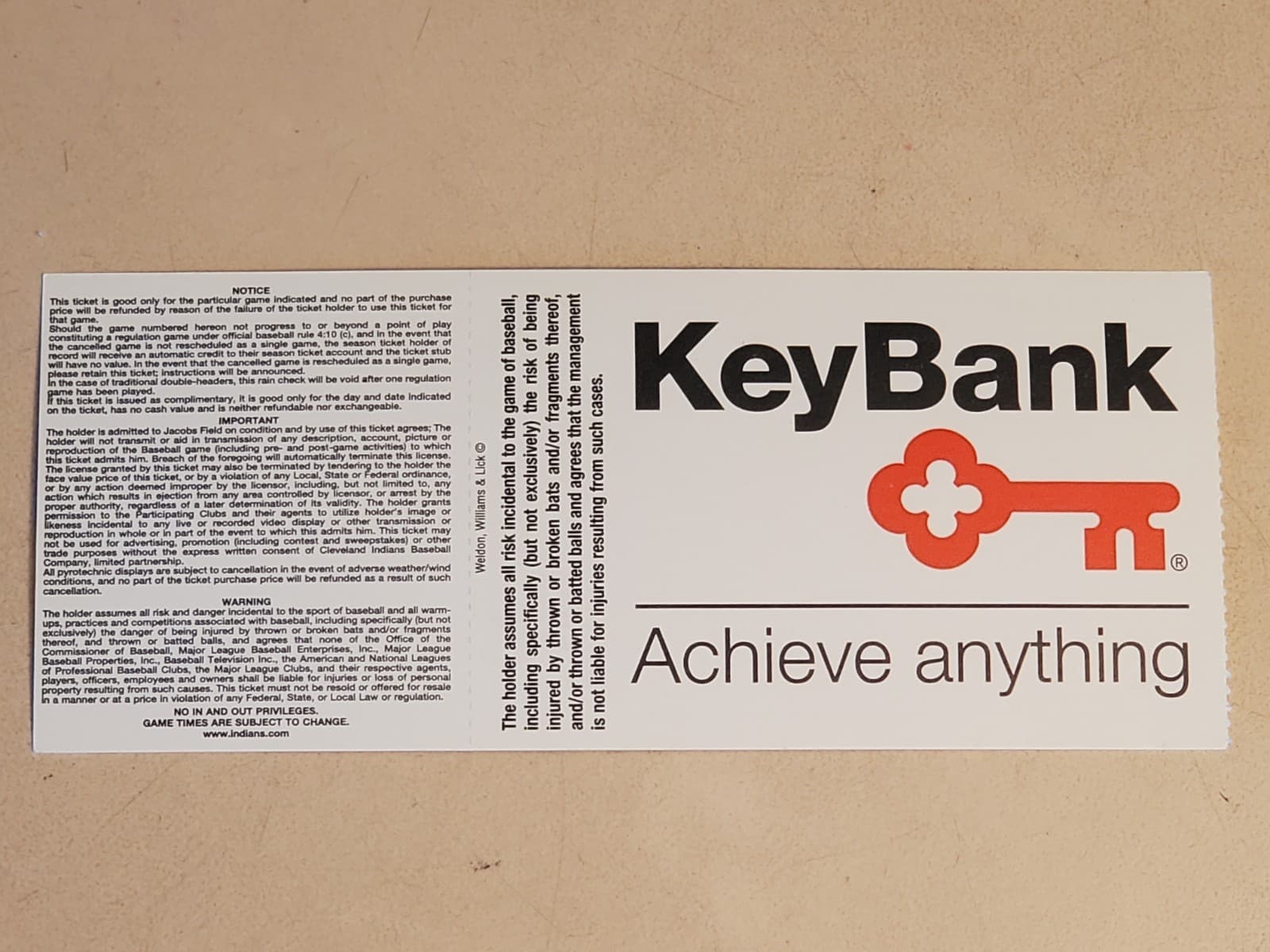 2003 MLB Cleveland Indians Ticket Stub AIG 30 2003 v Toronto Blue Jays (3-9L) - Thumbnail 2