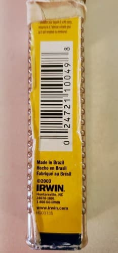 Irwin Industrial Tools 1/2-Inch by 17-Inch Steel Auger Bit (#47408). - Thumbnail 9