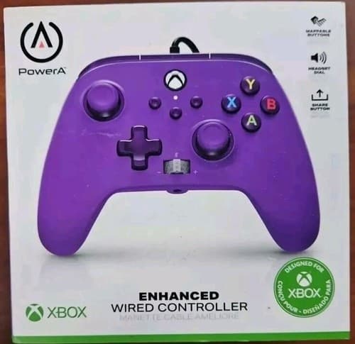 POWERA 1521747-02 Enhanced Wired Controller for XBOX, Royal Purple. Microsoft - Thumbnail 4