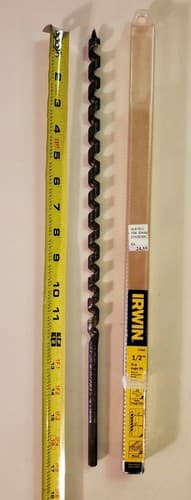 Irwin Industrial Tools 1/2-Inch by 17-Inch Steel Auger Bit (#47408). - Thumbnail 3
