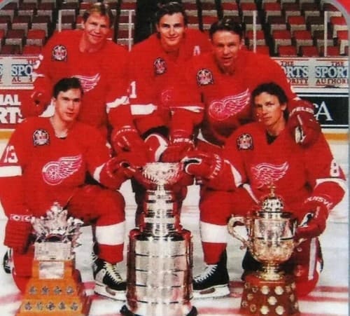 1990 NHL Detroit Red Wings Ticket Stub DEC 26, 90 v USSR Soviet Union Red Army - Thumbnail 3