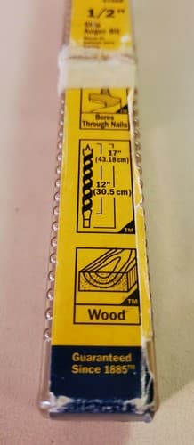 Irwin Industrial Tools 1/2-Inch by 17-Inch Steel Auger Bit (#47408). - Thumbnail 7