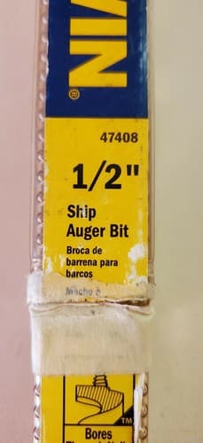 Irwin Industrial Tools 1/2-Inch by 17-Inch Steel Auger Bit (#47408). - Thumbnail 8