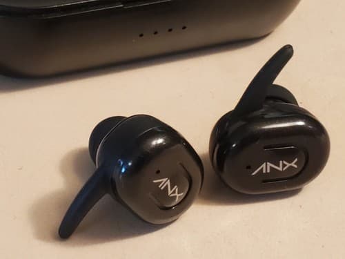ANX Audio AX50 Sync True Wireless Earbuds With Charging Case, NEW Black - Thumbnail 3
