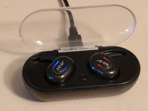 ANX Audio AX50 Sync True Wireless Earbuds With Charging Case, NEW Black - Image 1