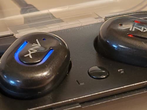 ANX Audio AX50 Sync True Wireless Earbuds With Charging Case, NEW Black - Thumbnail 5