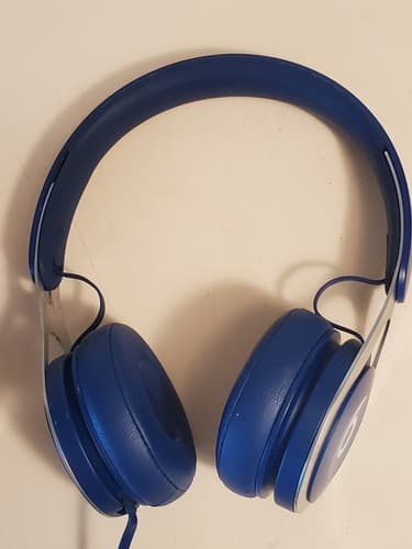 APPLE BEATS A1746 Wired Headphones LOT OF 2. Blue Leather. 1. Used, exc 2.PARTS - Thumbnail 13