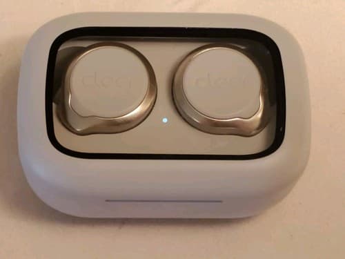 CLEER AUDIO Ally Plus True Wireless Earbuds Headphones, RARE WHITE. Noise Cancel - Image 1