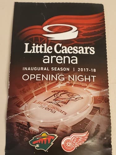 2017 NHL Detroit Red Wings Ticket Stub. OCT 5 2017 v Phoenix Coyotes. LCA Opener - Thumbnail 7
