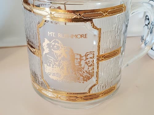 Mount Rushmore South Dakota coffee mug cup glass ceramic lot of 3. Exc cond - Thumbnail 8