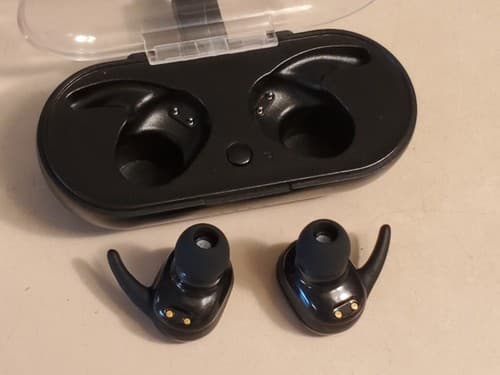 ANX Audio AX50 Sync True Wireless Earbuds With Charging Case, NEW Black - Thumbnail 12