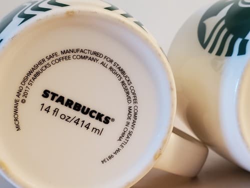 2016 Starbucks Big Chubby Green White Coffee Mug LOT×2. Tea Cup Mermaid 14oz - Thumbnail 3