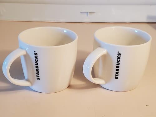 2016 Starbucks Big Chubby Green White Coffee Mug LOT×2. Tea Cup Mermaid 14oz - Thumbnail 12