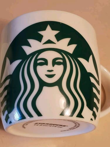 2016 Starbucks Big Chubby Green White Coffee Mug LOT×2. Tea Cup Mermaid 14oz - Thumbnail 10