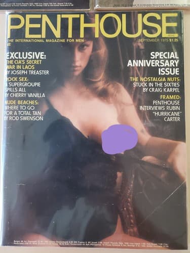 PENTHOUSE Magazine LOT OF 3. 1975 Jul Aug Sep. Collectible issues. Protective - Thumbnail 9