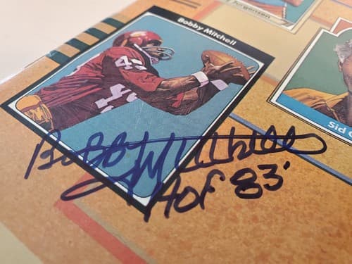 1983 NFL GameDay Program Vol XIV-1 HOF'83 BOBBY MITCHELL signature Wash Clevelan - Thumbnail 3