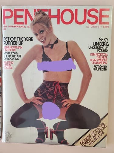 PENTHOUSE Magazine LOT OF 2. 1977 Jun Oct. Collectible issues Protective plastic - Thumbnail 7