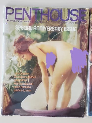 PENTHOUSE Magazine LOT OF 2. 1973 Sep Dec. Collectible issues Protective plastic - Thumbnail 4
