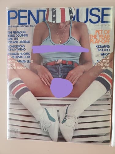 PENTHOUSE Magazine LOT OF 2. 1977 Jun Oct. Collectible issues Protective plastic - Thumbnail 4