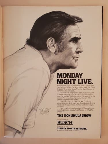 1979 NFL PRO Program Aug 3 79 Dolphins Ed. Don Shula cover New Orleans @ Miami - Thumbnail 8