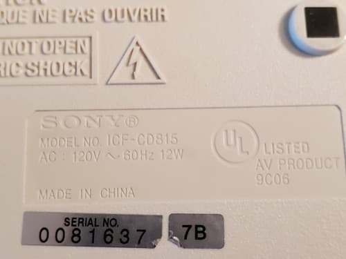 SONY ICF-CD815 Dream Machine AM/FM Stereo, CD, Aux input. Dual Alarm Clock ++ - Thumbnail 12