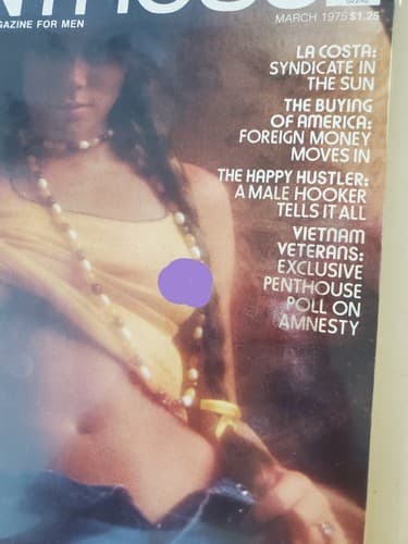 PENTHOUSE Magazine LOT OF 2. 1975 Feb Mar. Collectible issues Protective plastic - Thumbnail 7