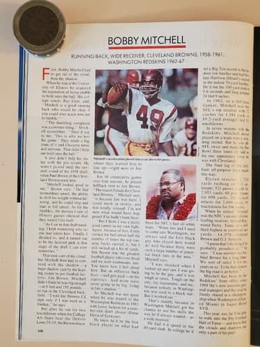 1983 NFL GameDay Program Vol XIV-1 HOF'83 BOBBY MITCHELL signature Wash Clevelan - Thumbnail 5