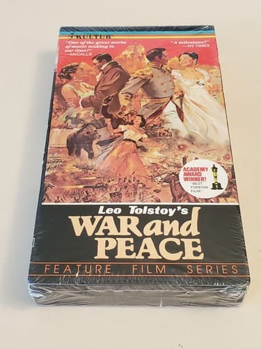 VHS MOVIE - Leo Tolstoy's WAR AND PEACE (1968) Kultur #1248. 6 hrs. NEW SEALED - Thumbnail 3