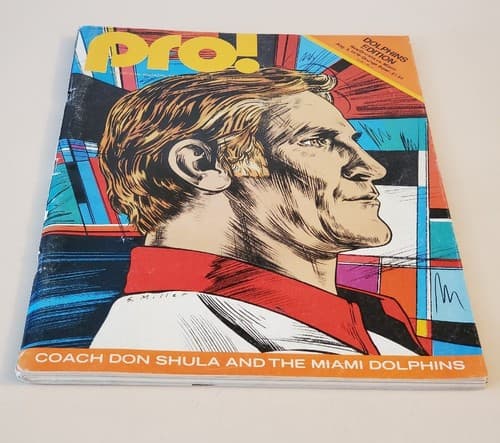 1979 NFL PRO Program Aug 3 79 Dolphins Ed. Don Shula cover New Orleans @ Miami - Thumbnail 4