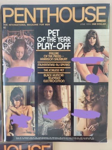PENTHOUSE Magazine LOT OF 3. 1974 Apr Jun Sep. Collectible issues. Protective - Thumbnail 6