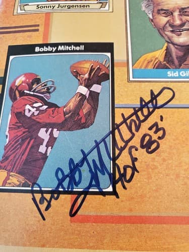 1983 NFL GameDay Program Vol XIV-1 HOF'83 BOBBY MITCHELL signature Wash Clevelan - Thumbnail 6