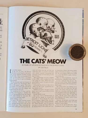 1983 NFL GameDay Program Vol XIV-1 HOF'83 BOBBY MITCHELL signature Wash Clevelan - Thumbnail 11