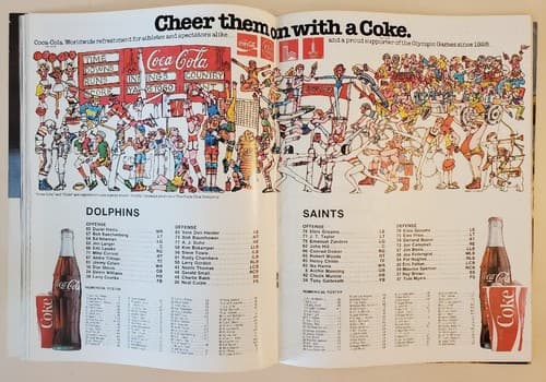 1979 NFL PRO Program Aug 3 79 Dolphins Ed. Don Shula cover New Orleans @ Miami - Thumbnail 6