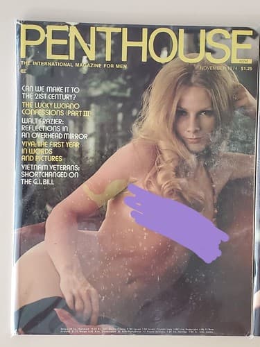 PENTHOUSE Magazine LOT OF 2. 1974 Nov Dec. Collectible issues Protective plastic - Thumbnail 4