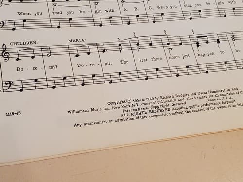 Vintage 1950s 60s SHEET MUSIC LOT OF 10. SOUND OF MUSIC Bundle 2 books & 8 songs - Thumbnail 4