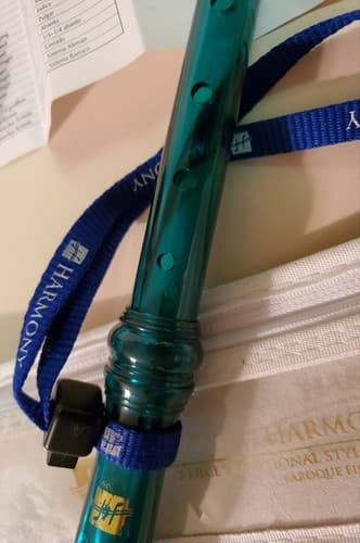 Harmony 2-Piece Traditional Style Soprano Recorder. Baroque Fingering. GREEN - Thumbnail 6