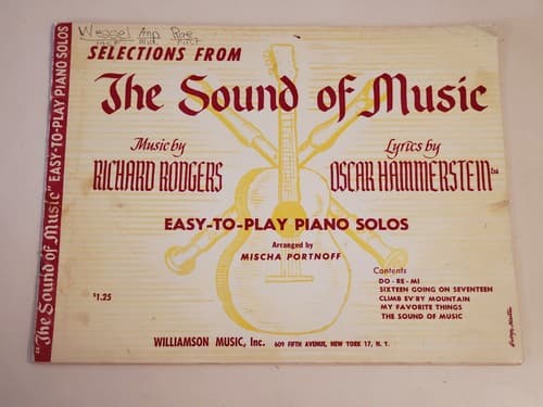 Vintage 1950s 60s SHEET MUSIC LOT OF 10. SOUND OF MUSIC Bundle 2 books & 8 songs - Thumbnail 2