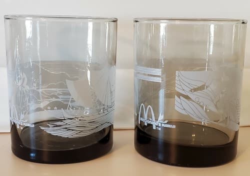 McDonald's Hawaii drinking glass lot of two. Surfing & Outrigger themed. Mahalo♡ - Thumbnail 10